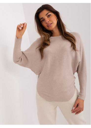 Béžovo hnedý pulóver