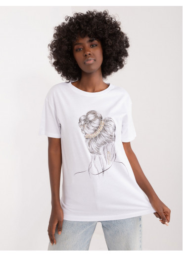 Biele tričko s potlačou