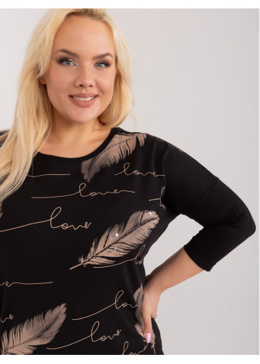 Čierne tričko s potlačou