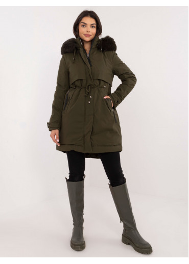 Khaki zelená dámska parka