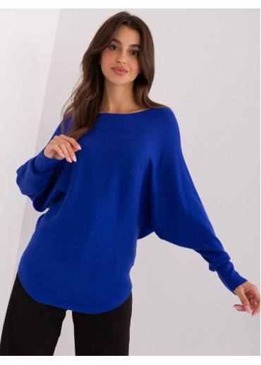 Kobaltovo modrý pulóver