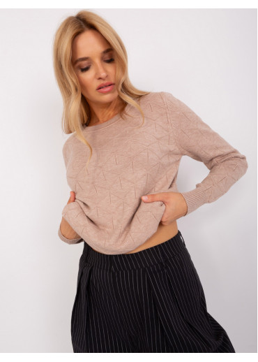 Kapučínovo hnedý pulóver