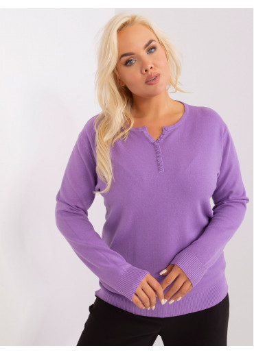 Fialový pulóver