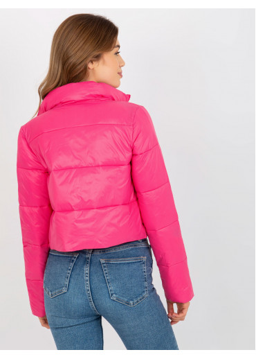 Tmavopúdrovo ružová crop top bunda