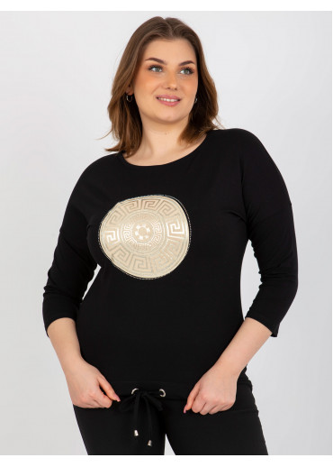 Čierne tričko s potlačou