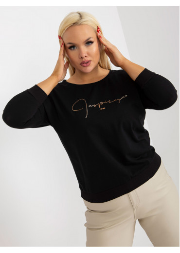 Čierne tričko s nápisom