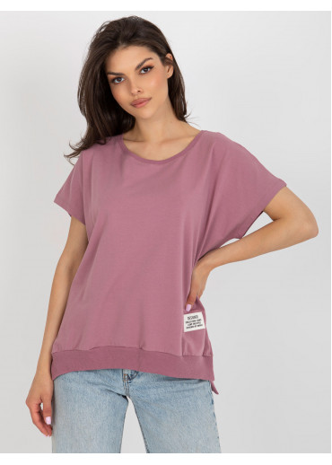 Tmavopúdrovo ružové tričko