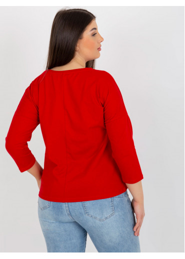 Červené tričko s potlačou