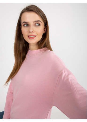 Púdrovo ružová mikina