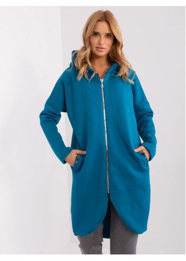 Zelená predĺžená mikina