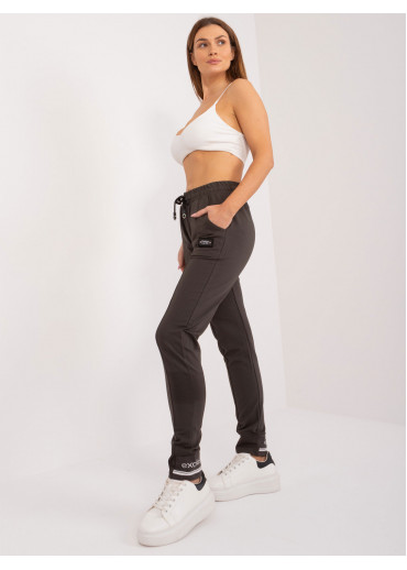 Tmavosivé dámske tepláky