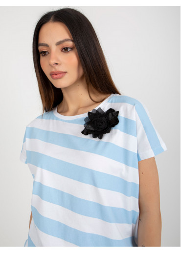 Svetlomodré tričko pruhy