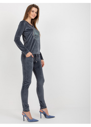 Grafitovo sivá tepláková súprava