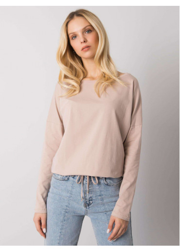 Béžovo hnedé tričko s dlhým rukávom