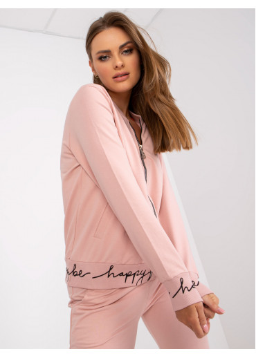 Tmavopúdrovo ružová tepláková súprava