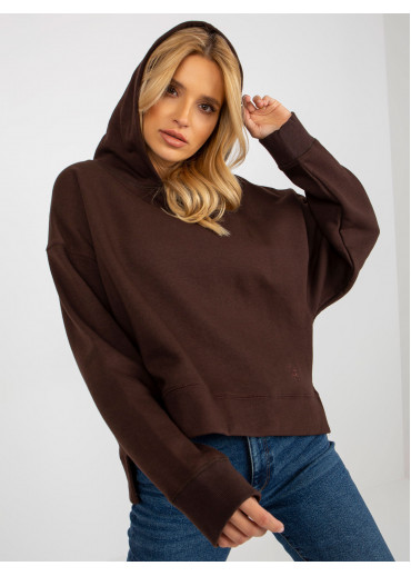 Hnedá mikina s kapucňou