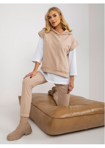 Béžovo hnedý komplet