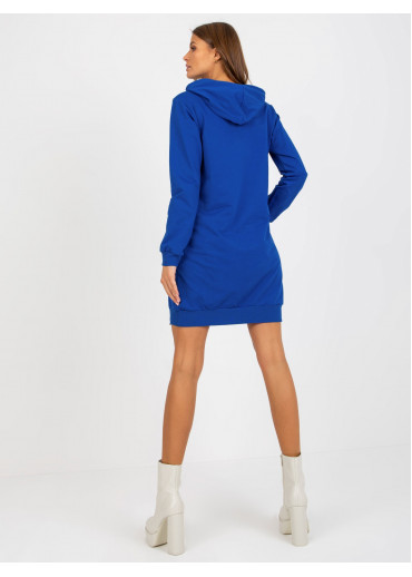 Modrá mikinová tunika