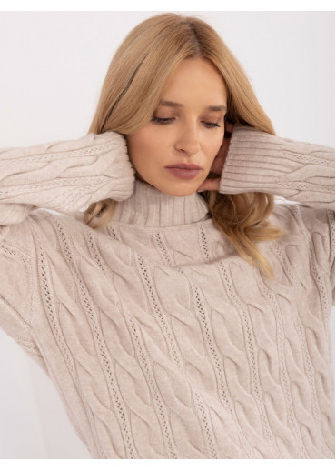 Béžovo hnedý dámsky rolák