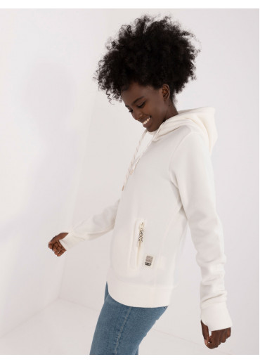 Biela dámska mikina