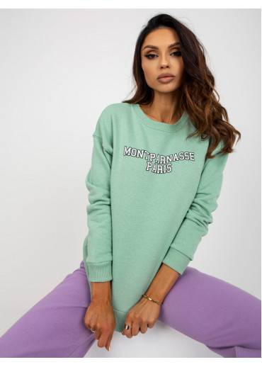 Zelená basic mikina