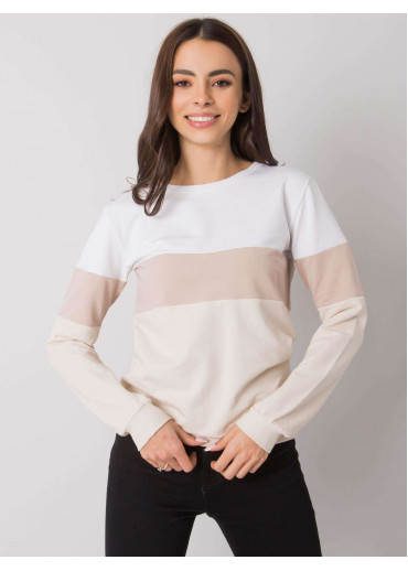 Béžovo hnedá basic mikina