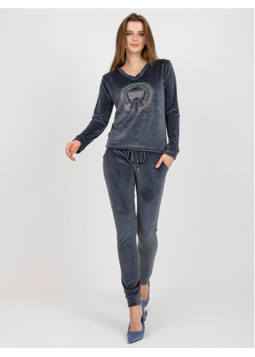 Grafitovo sivá tepláková súprava