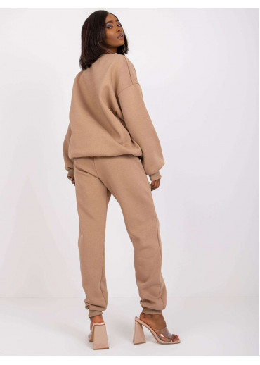 Béžovo hnedá tepláková súprava