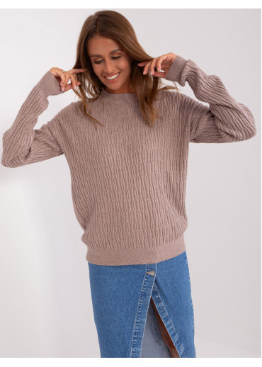 Kapučínovo hnedý pulóver