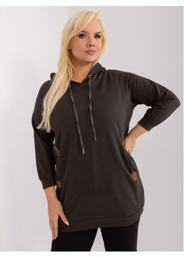 Tmavosivá mikina s kapucňou