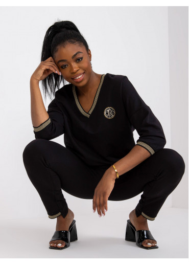 Čierna tepláková súprava