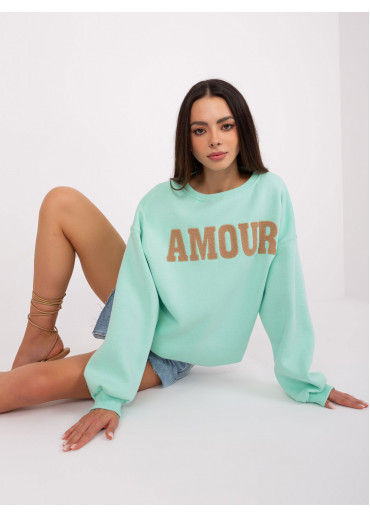 Svetlozelená mikina