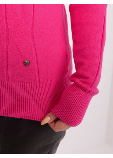 Tmavopúdrovo ružový pulóver