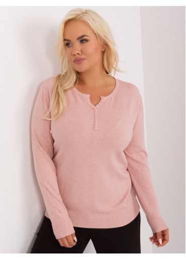 Púdrovo ružový pulóver