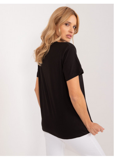 Čierne dámske tričko