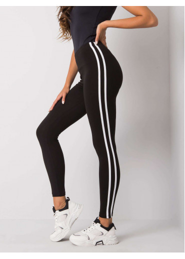 Čierna legíny s lampasmi