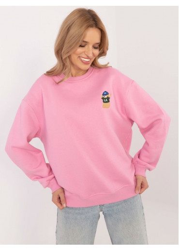 Ružová dámska mikina