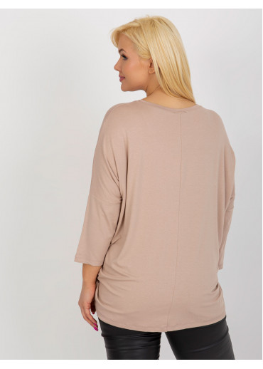 Béžovo hnedé tričko