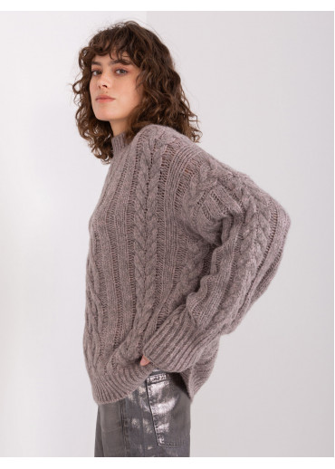 Tmavosivý pletený sveter