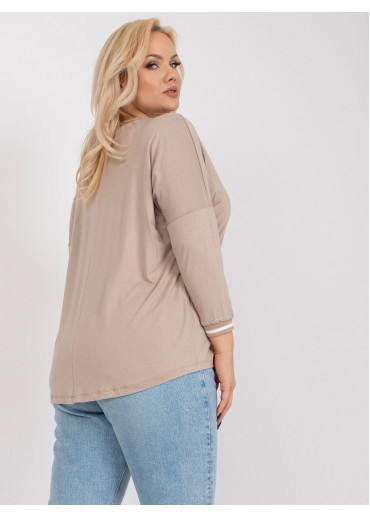 Béžovo hnedé tričko