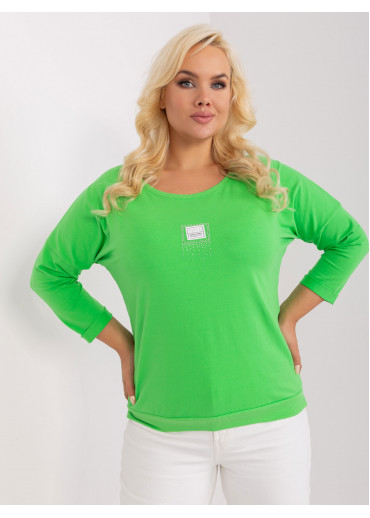 Zelené tričko s 3/4 rukávom