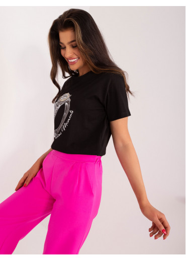 Čierne tričko s potlačou