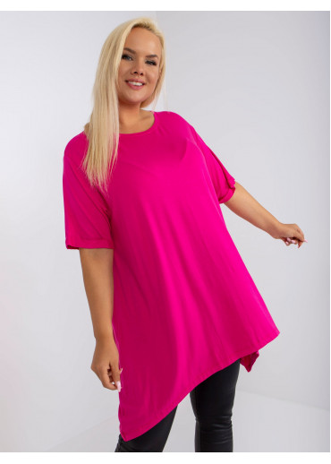 Fuchsiovo ružová tričková tunika