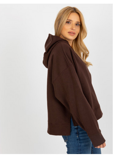 Hnedá mikina s kapucňou