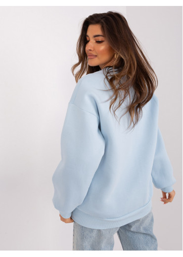 Svetlomodrá basic mikina