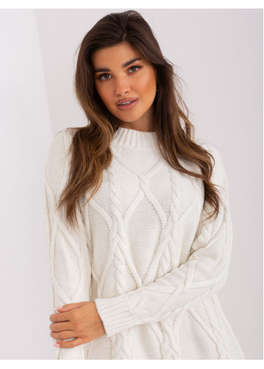 Smotanovo biely predĺžený sveter