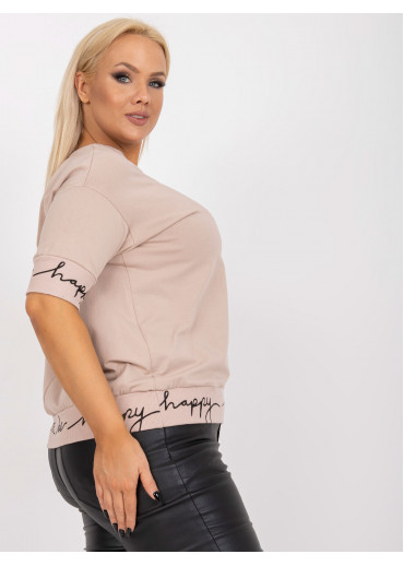 Béžovo hnedé tričko