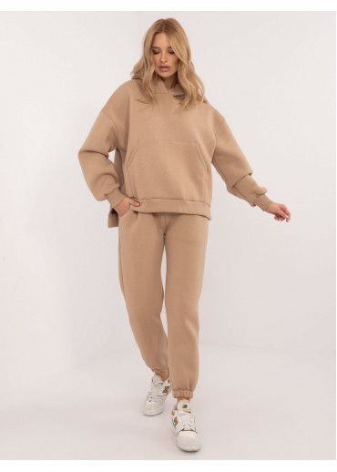 Béžovo hnedá tepláková súprava