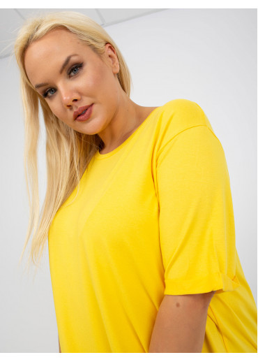 Žltá tričková tunika
