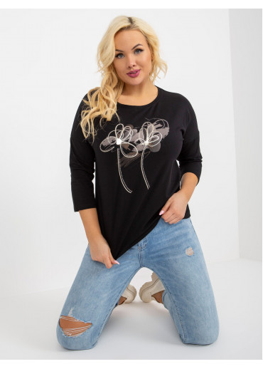 Čierne tričko s potlačou